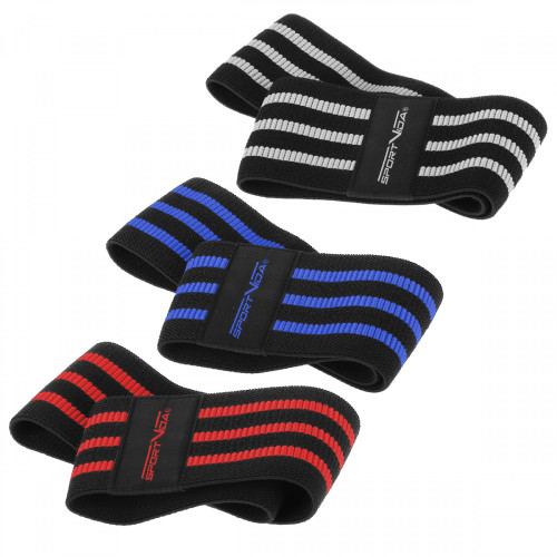 Резинка для фітнеса  SportVida Hip Band 3 шт. SV-HK0366 - фото №4